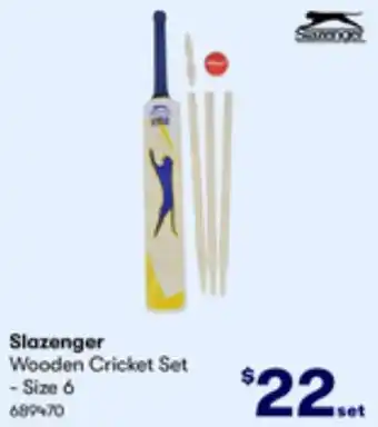 BIG W Slazenger Wooden Cricket Set offer