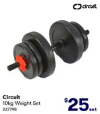 BIG W Circuit 10kg Weight Set offer