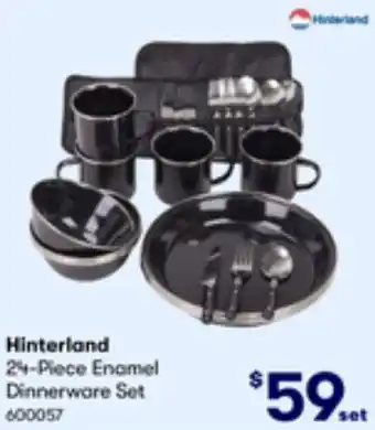 BIG W Hinterland 24-Piece Enamel Dinnerware Set offer