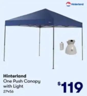 BIG W Hinterland One Push Canopy with Light offer