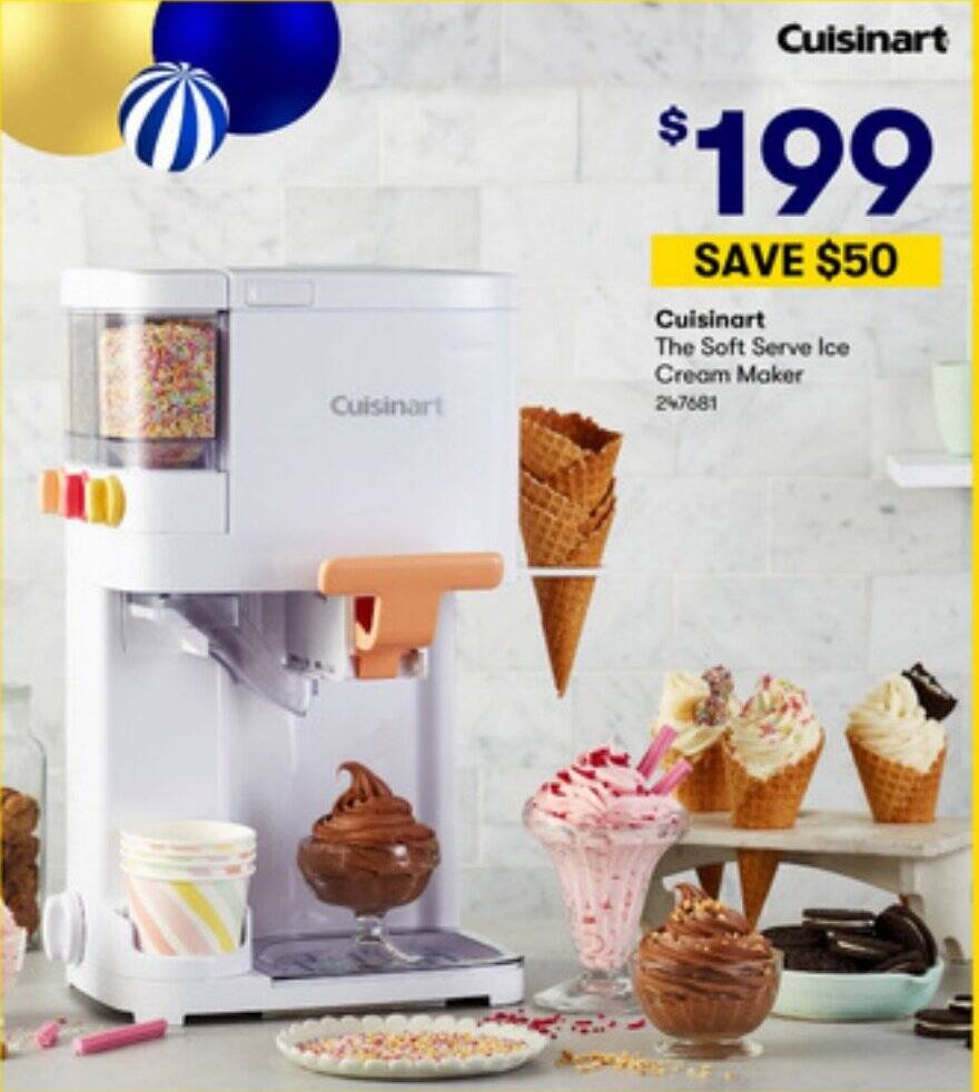 Cuisinart The Soft Serve Ice Cream Maker offer at BIG W