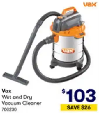 BIG W Vax Wet and Dry Vacuum Cleaner offer