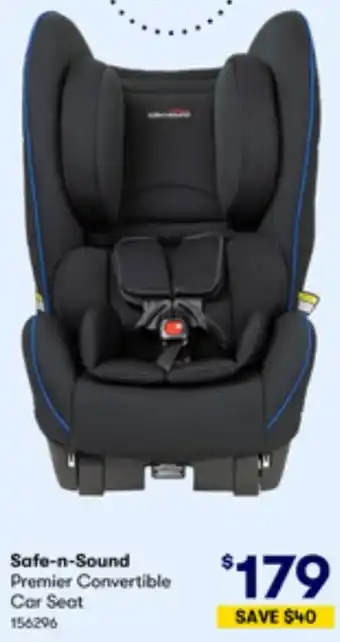 BIG W Safe-n-Sound Premier Convertible Car Seat offer