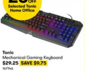 BIG W Tonic Mechanical Gaming Keyboard offer