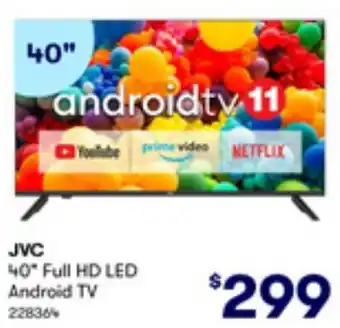 BIG W JVC 40 Full HD LED Android TV offer