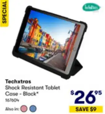 BIG W Techxtras Shock Resistant Tablet Case - Black offer