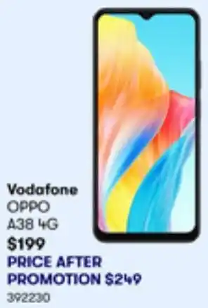 BIG W Vodafone OPPO A38 4G offer
