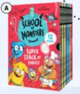 BIG W School of Monsters Super Stack of Stories! 12 Book Box Set offer