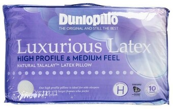 Spotlight 40% off Dunlopillo Luxurious Latex High Profile & Medium Feel Pillow offer