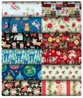 Spotlight Christmas Fabric by the Metre offer