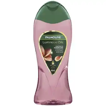 Woolworths Palmolive luminous oils body wash 400ml offer