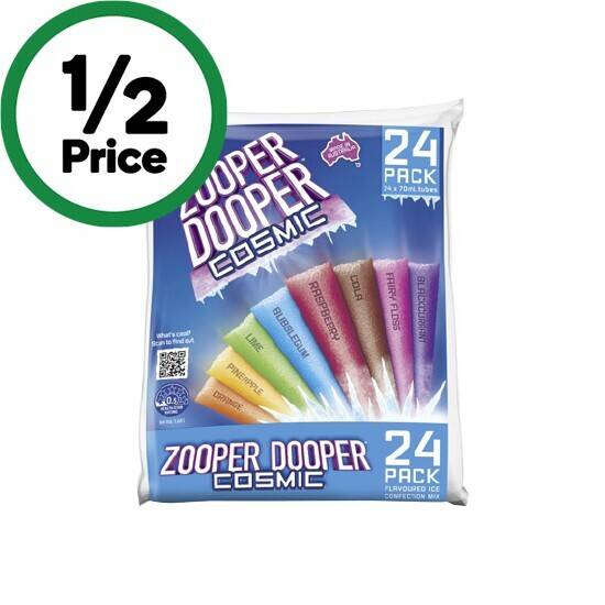 Zooper dooper 24 x 70ml offer at Woolworths