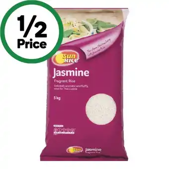 Woolworths Sunrice jasmine fragrant rice 5 kg offer
