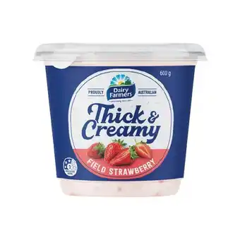 Woolworths Dairy farmers thick & creamy yoghurt 600g offer