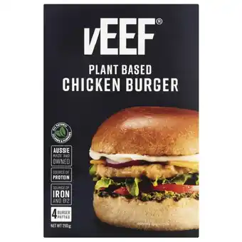 Woolworths Veef plant based chicken burger 280g offer
