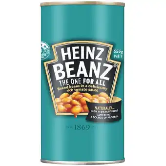 Woolworths Heinz baked beans or spaghetti 535-555g offer