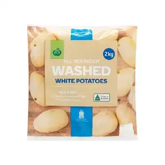 Woolworths Australian washed white potatoes 2 kg pack offer