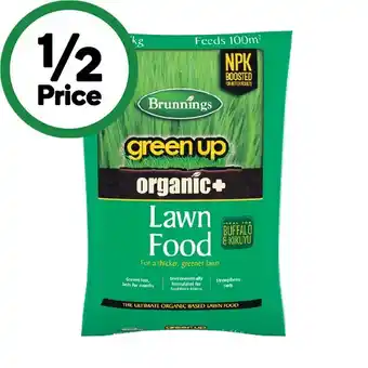 Woolworths Brunnings organic plus fertilisers 2.5 kg offer