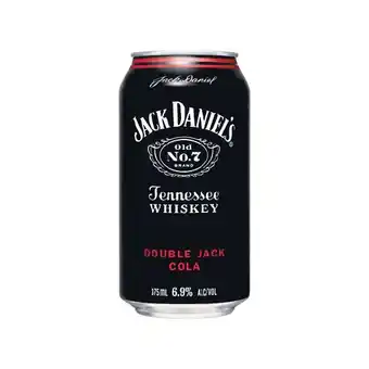 Woolworths Jack daniel’s double jack cola cans 10x375ml offer