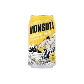 Woolworths Monsuta lemon chuhai 6% cans 4x350ml offer