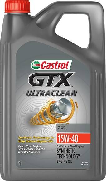Autobarn Castrol gtx ultraclean 15w40 5l offer