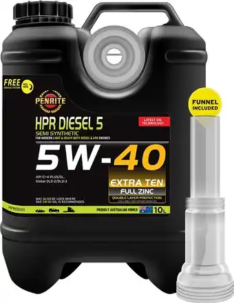 Autopro Penrite hpr diesel 5 5w40 10l offer