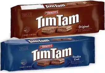 IGA Arnott's chocolate tim tam biscuits 165-200g selected varieties offer