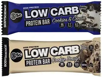 Coles Bsc bodyscience high protein low carb bars 60g offer