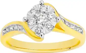 Prouds 9ct gold diamond ring offer