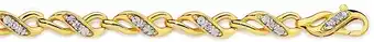Prouds 9ct gold diamond infinity link bracelet offer