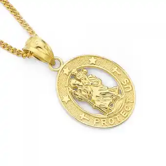 Prouds 9ct gold st. christopher medal offer