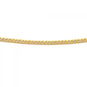 Prouds 9ct gold 50cm solid curb chain offer