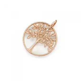 Prouds 9ct rose gold mother of pearl pendant offer