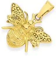 Prouds 9ct gold bumble bee pendant offer