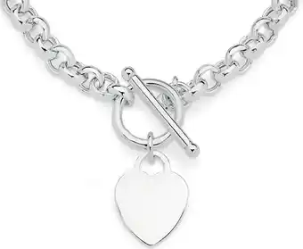 Prouds Sterling silver small fob necklace offer