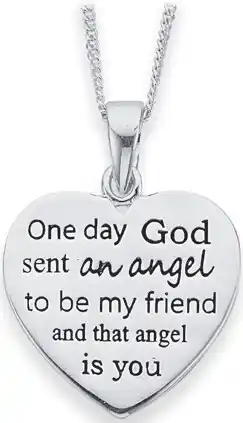 Prouds Sterling silver heart pendant offer