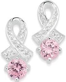 Prouds Sterling silver cubic zirconia earrings offer