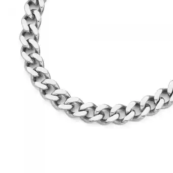 Prouds Stainless steel gents 55cm curb chain offer