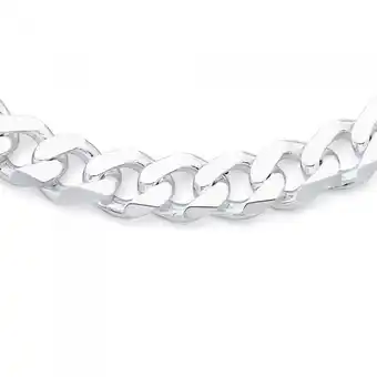 Sterling silver gents 55cm heavy curb chain