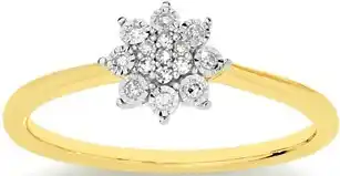 Prouds 9ct gold diamond ring offer