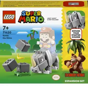 Lego super mario rambi the rhino expansion set 71420