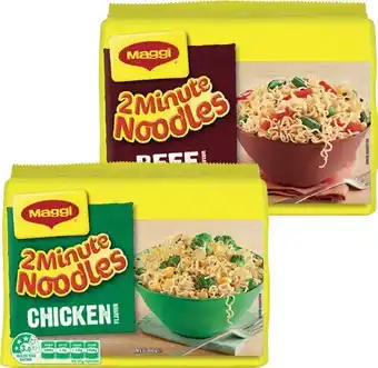 IGA Maggi 2 minute noodles 5 pack selected varieties offer