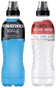IGA Powerade or powerade active water 600ml selected varieties offer