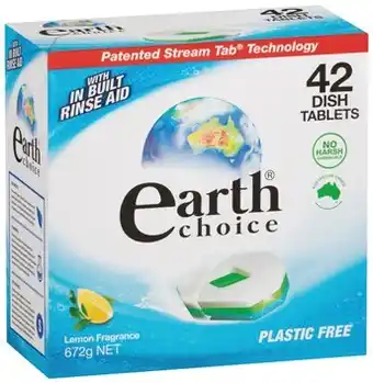 IGA Earth choice dishwashing tablets 42 pack offer