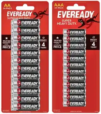 IGA Eveready super heavy duty aa or aaa batteries 24 pack offer