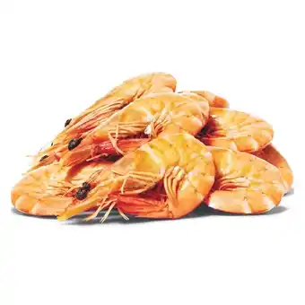 Woolworths Fresh medium cooked australian crystal bay banana prawns offer