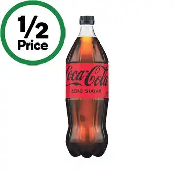 Woolworths Coca-cola classic, zero sugar, diet, sprite or fanta soft drink varieties 1.25 litre offer