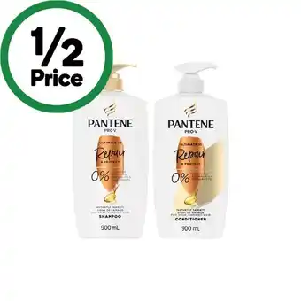 Woolworths Pantene shampoo or conditioner 900ml offer