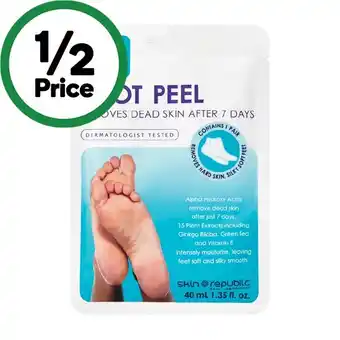 Woolworths Skin republic foot peel offer