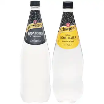 Woolworths Schweppes soft drinks or mixer varieties 1.1 litre offer